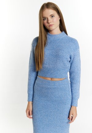 Strickpullover - himmelblau