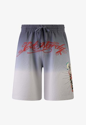 Ed Hardy DEATH FIGHTER - Pantalones deportivos - black grey