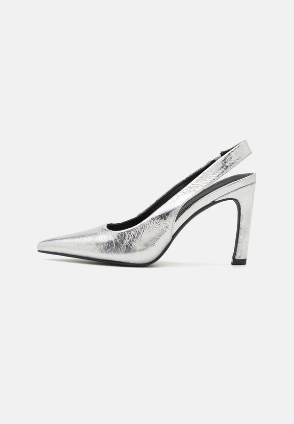 High Heel Pumps - silver