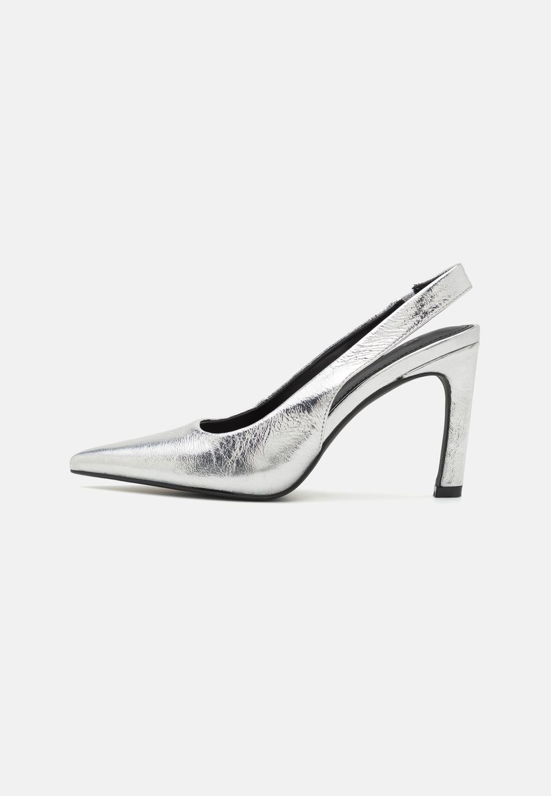 Zign Studio - LEATHER - Zapatos altos - silver, Ampliar