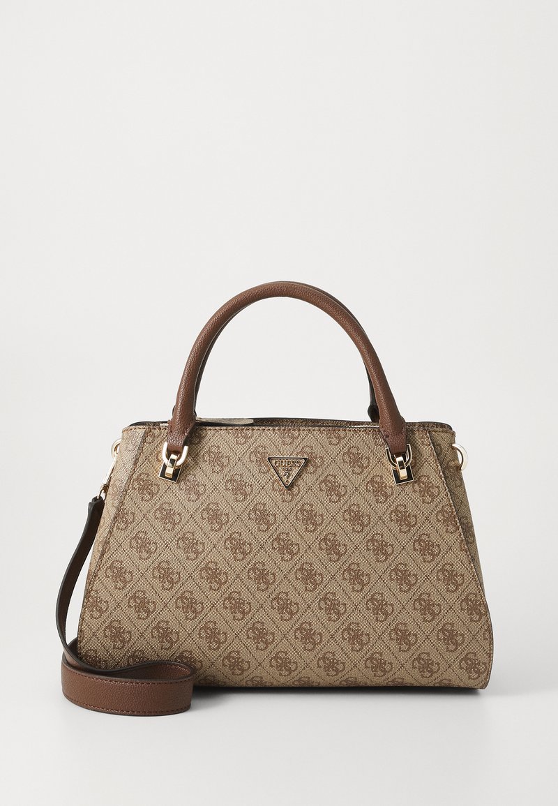 Guess NOELLE LUXURY SATCHEL - Geantă de mână - latte/brown/maro - Zalando.ro