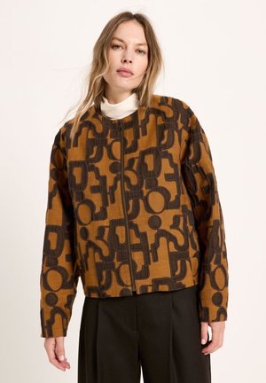 LANIUS, JACQUARD BLOUSON - Leichte Jacke - copper chocolate