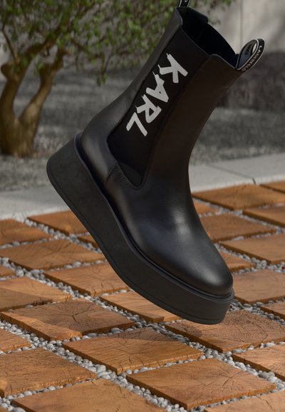 ZEPHYR MIDI GORE BOOT - Bottes à plateau - black