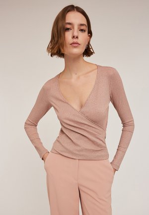 AD INCROCIO - Bluză cu mânecă lungă - rosa cipria