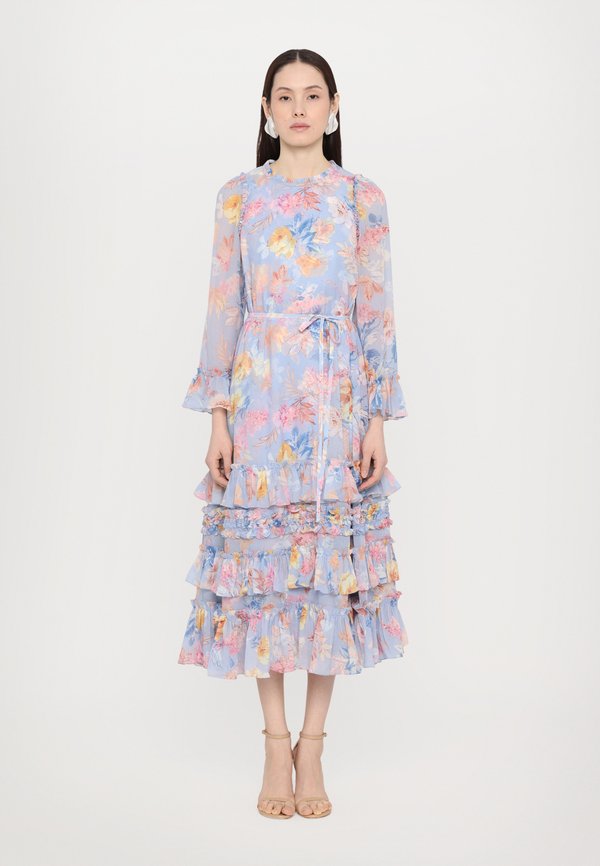 MARIANNES FLORAL ROUND NECK ANKLE GOWN - Occasion wear