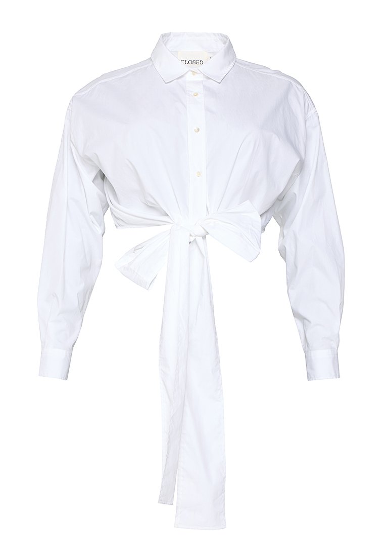 closed Overhemdblouse wit