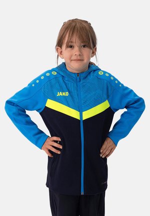 JAKO FUSSBALL-TEAM ICONIC KAPUZEN - Sweat zippé - blaugelb