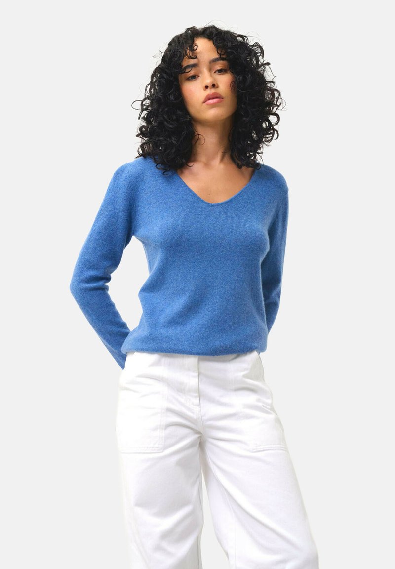 Authentic Cashmere Stickad tröja - denim blue