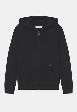 ESSENTIAL SOLID - Sweat à capuche zippé - black