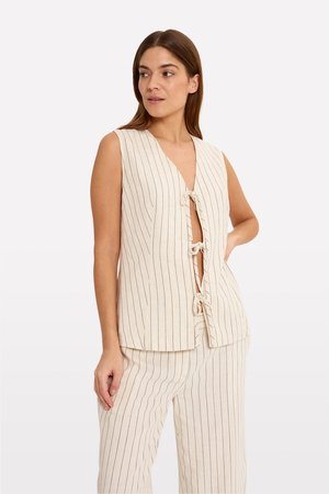 ATENNA VEST - Weste - oatmeal/black