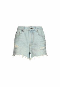 WITH GEMSTONES - Lühikesed teksad - light blue denim