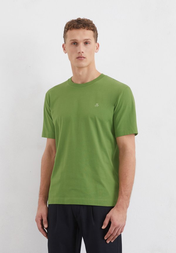 SHORT SLEEVE LOGO CREWNECK - Basic T-shirt - spring fern