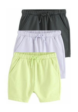 3 PACK - REGULAR FIT - Treningo apatinė dalis - charcoal grey lilac lime green