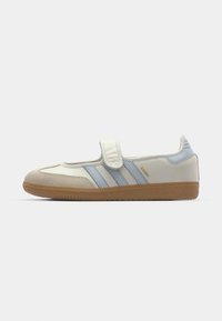 SAMBA JANE - Ankle strap ballet pumps - cloud white/halo blue