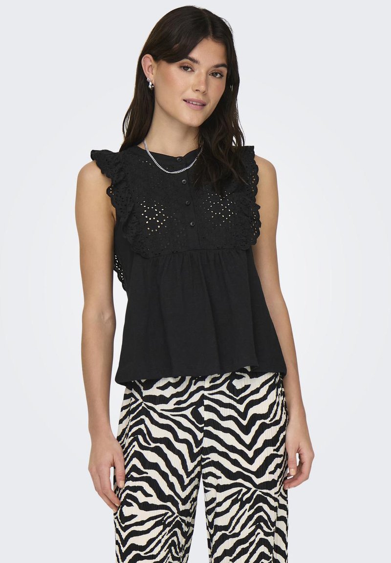 JDY JDYMIA BUTTON - Top - black