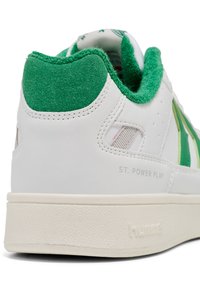 Hummel ST POWER PLAY PL - Clay court tennis shoes - white green