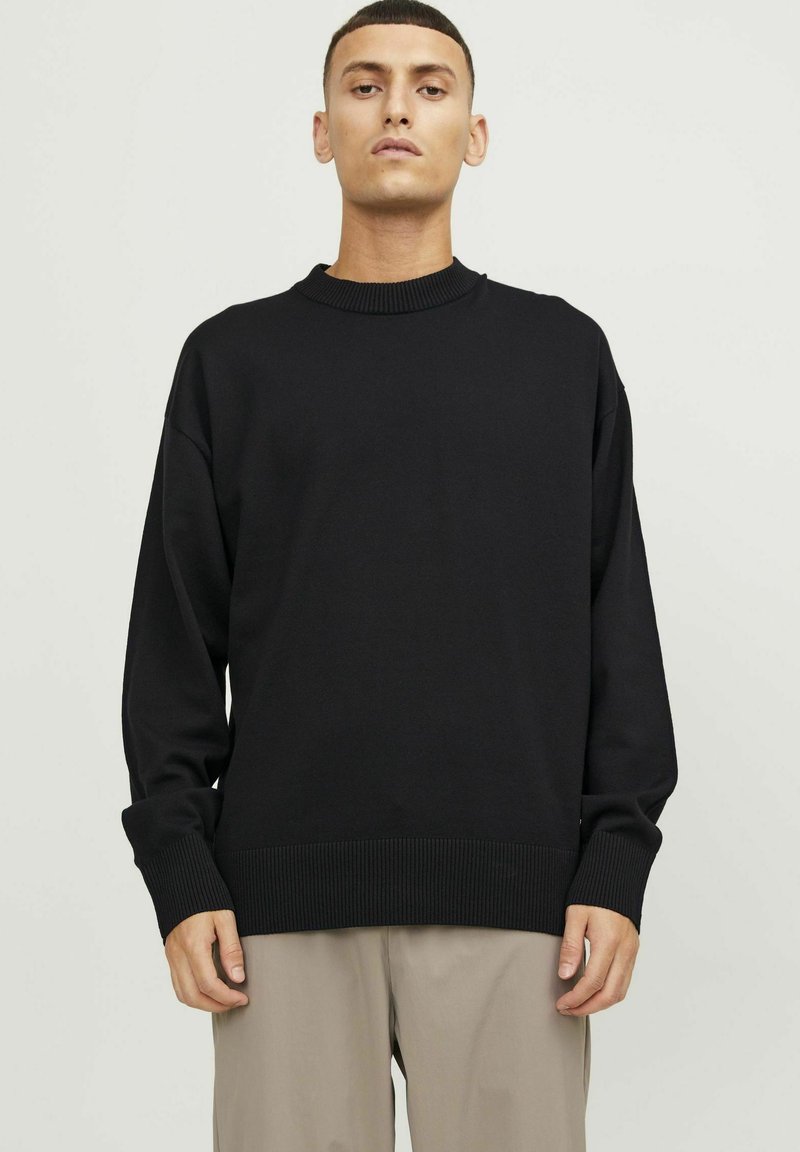 Jack & Jones - RUNDHALSAUSSCHNITT - Jersey de punto - black, Ampliar