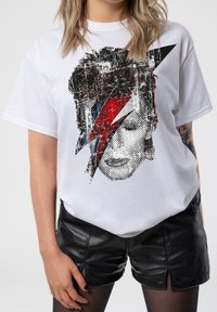Paradiso Clothing DAVID BOWIE UNISEX - Print T-shirt - white