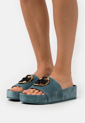 Tory Burch, Mules - blue-grey
