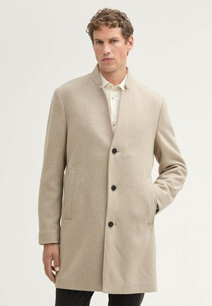 Classic coat - light beige twill structure