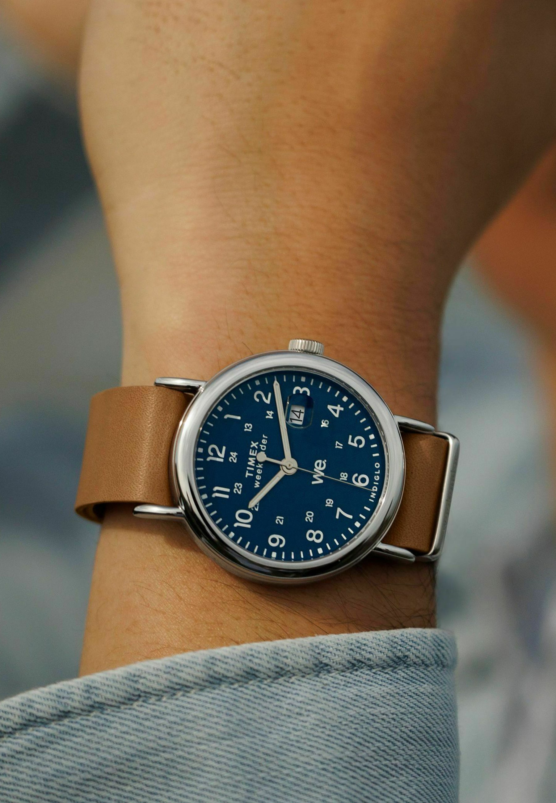 Buy tw2r63100 Online Timex Mens Weekender Leather Strap Watch TW2R63100 38mm Wat