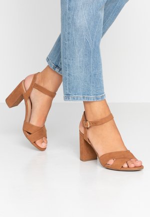 Dorothy Perkins Højhælede sandaletter / Højhælede sandaler - tan