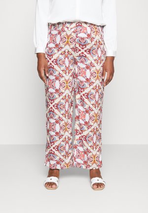 CARDES LIFE WIDE PANTS - Pantaloni - oatmeal