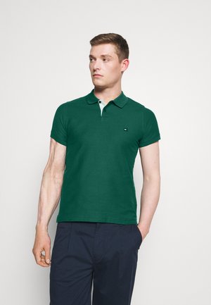 CONTRAST PLACKET SLIM - Polo - rural green