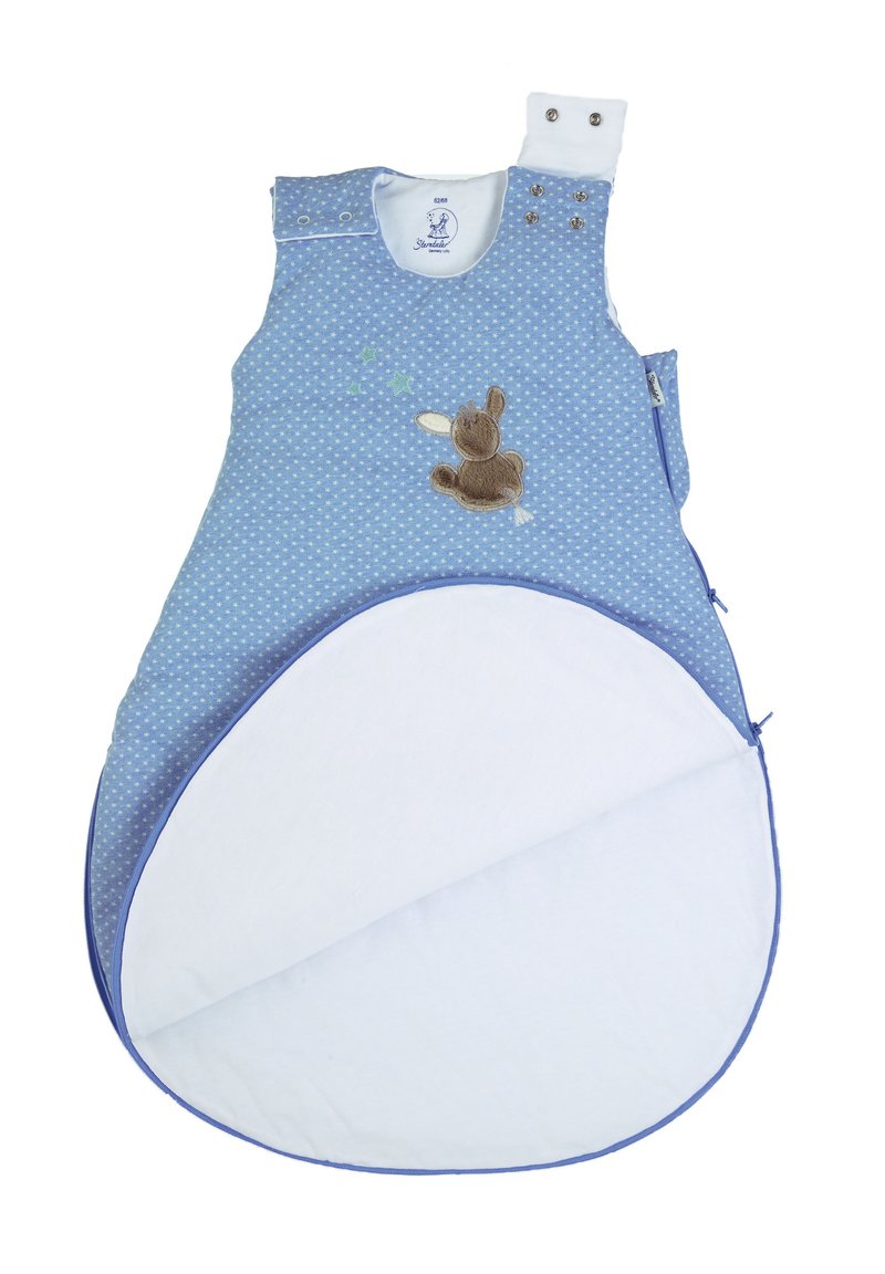 Sterntaler BABY-SCHLAFSACK 62/68 EMMI - Nachtwsche Schlafsack - blue/blau  - Zalando