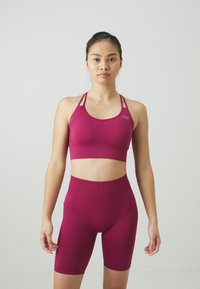 ICANIWILL DEFINE SEAMLESS BRA - Vidutiniškai krūtinę prilaikanti sportinė liemenėlė - magenta rose
