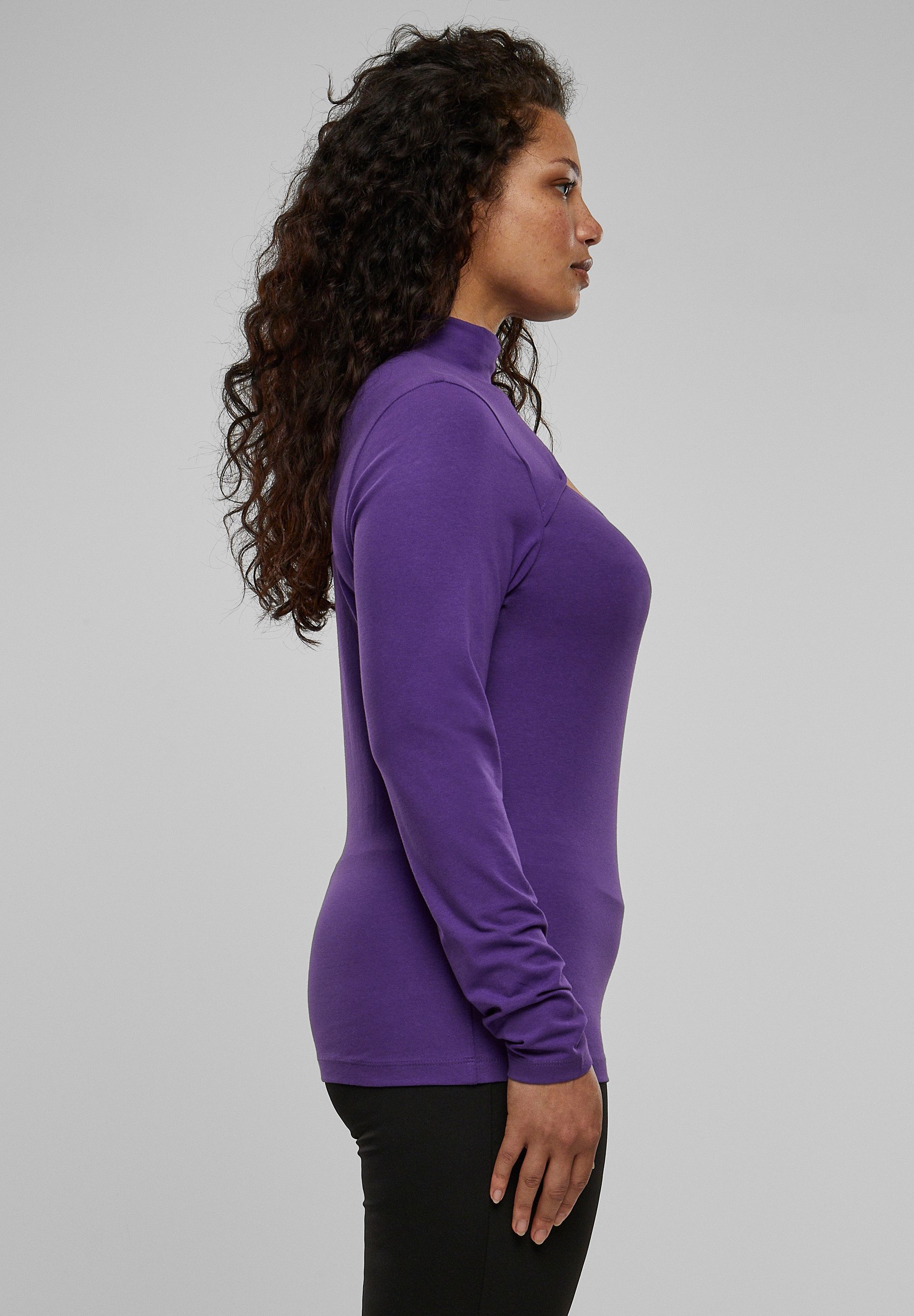 Urban Classics CUT-OUT TURTLENECK - Long sleeved top - realviolet