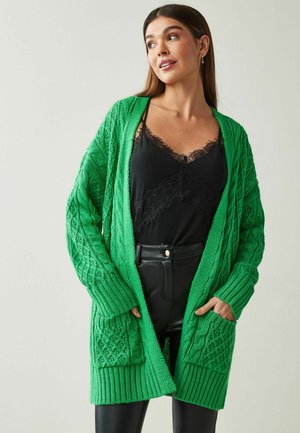 CABLE - Cardigan - green