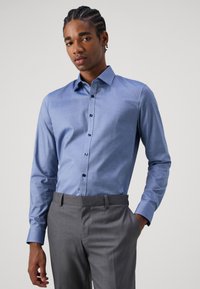 OLYMP No. Six Businesshemd - rauchblau