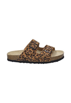 Josef Seibel Slip-on sandaler - leopard