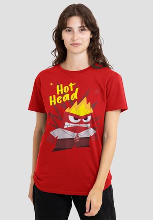 INSIDE OUT  ANGER - Print T-shirt - red