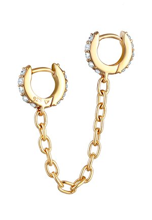 SPARKLING BASIC DUO - MIT KRISTALLEN VON SWAROVSKI® - Ohrringe - gold-coloured