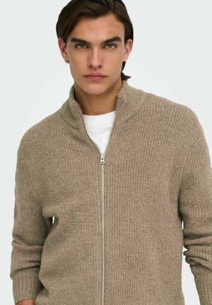 Only & Sons, CARDIGAN ONSDALE KNIT CARDIGAN - Gilet - walnut