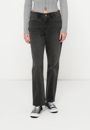 Tiesaus kirpimo džinsai - black denim