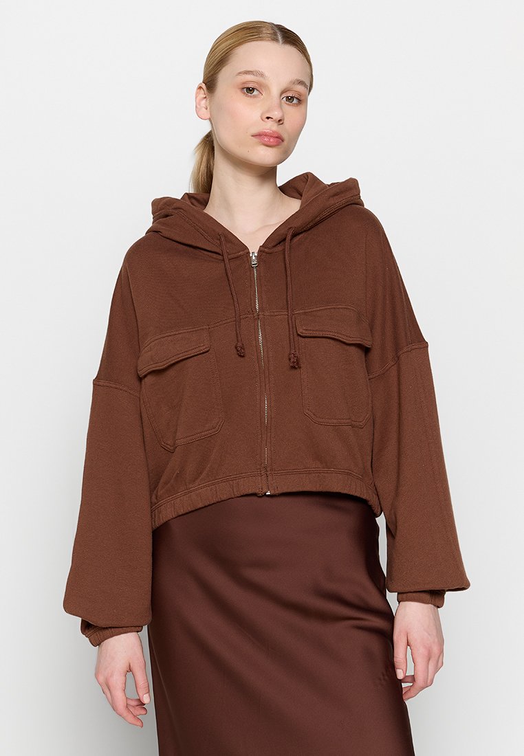 Bluză de molton cu fermoar