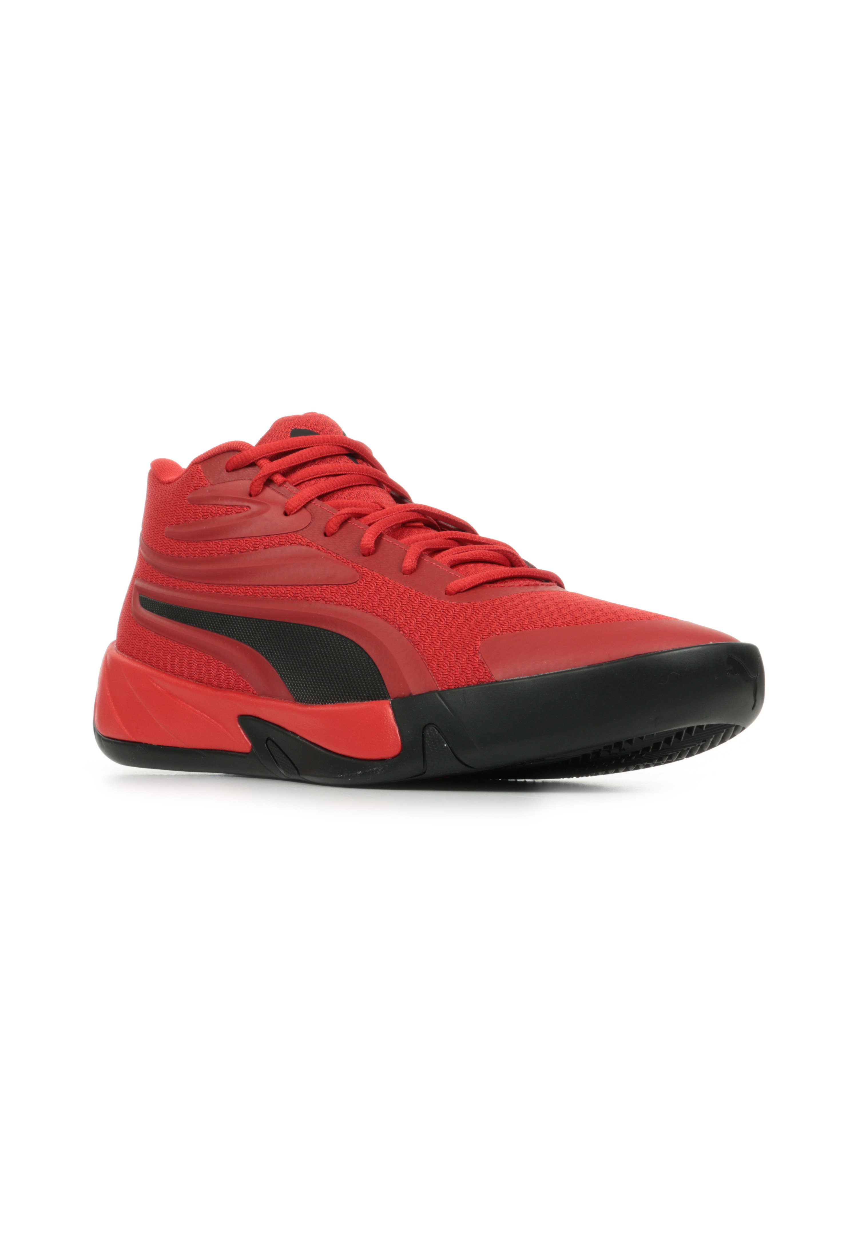 puma red colour shoes