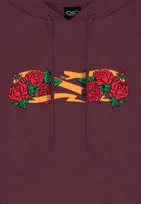 Propaganda FELPA SNAKE ROSES - Felpa con cappuccio - garnet