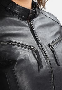 Maze Kožená bunda - black