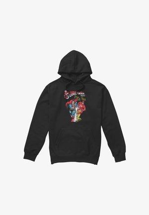 DC COMICS - SUPERMAN, JLA FASTEST - Hoodie - black