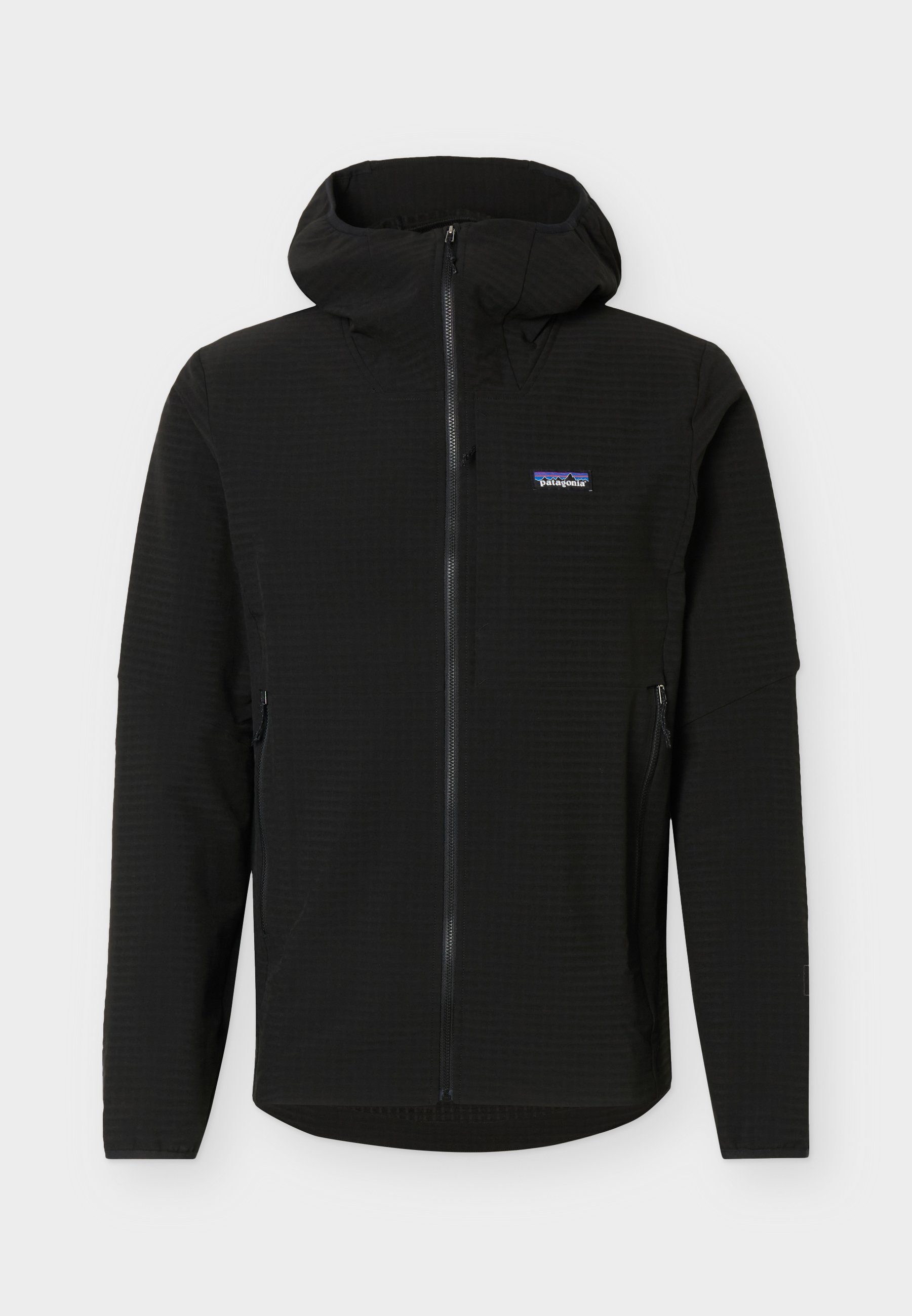 Patagonia R1 TECHFACE HOODY - Fleece jacket - black - Zalando.co.uk