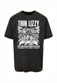 Merchcode THIN LIZZY - NEW VICTORIA THEATRE WASHED  - Marškinėliai su spaudiniu - black