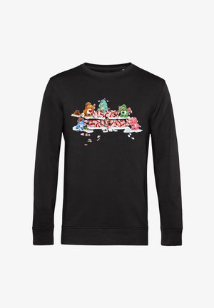 Henry Tiger, CARE BEARS CHRISTMAS MERRY XMAS CANDY CANE - Sweatshirt - black