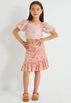 CUTWORK   - Falda acampanada - pink