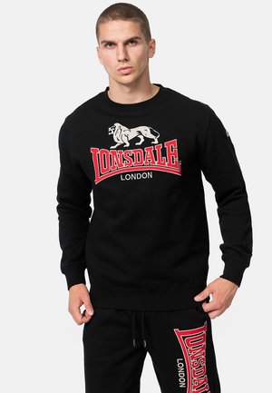 RUNDHALS NORMALE PASSFORM LAWINS - Sweatshirt - black red grey