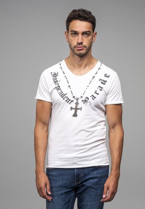 KEY LARGO T INDEPENDENT  - T-shirt con stampa - offwhite