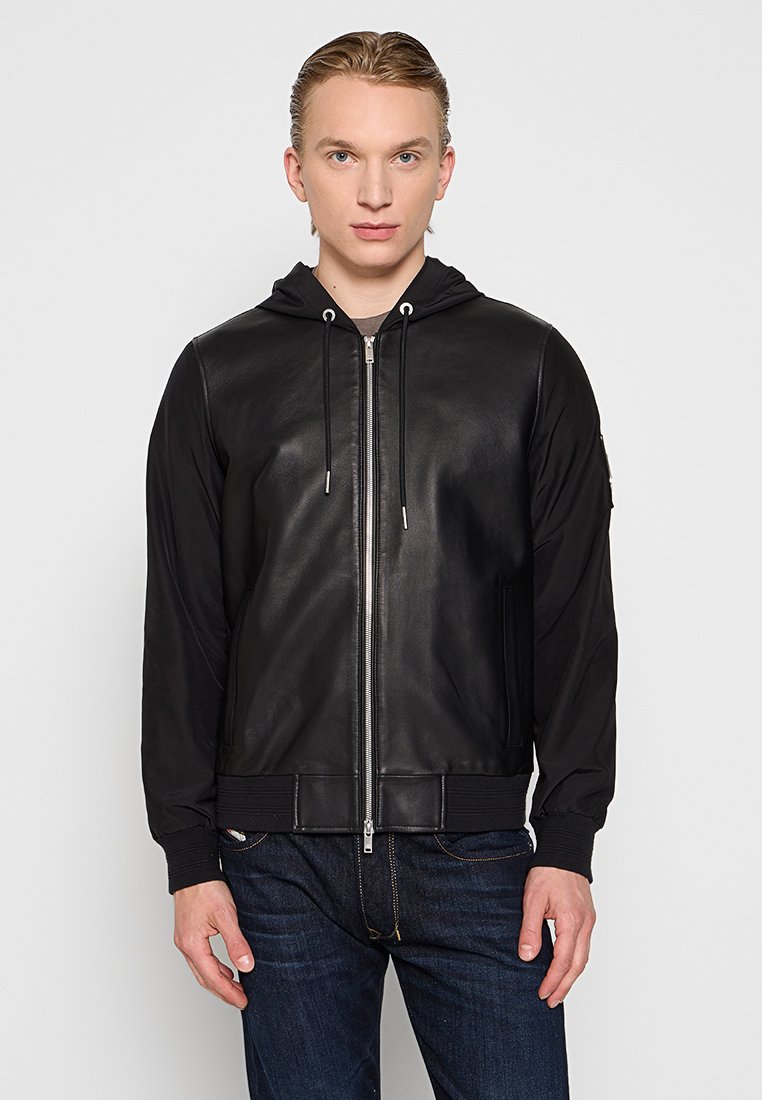 Moose Knuckles Leren jas zwart Moose Knuckles Leren jas zwart